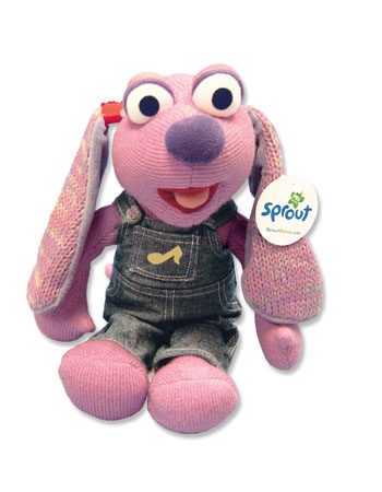 PBS kid sprout banjo rabbit bunny pink overalls television entertainment education