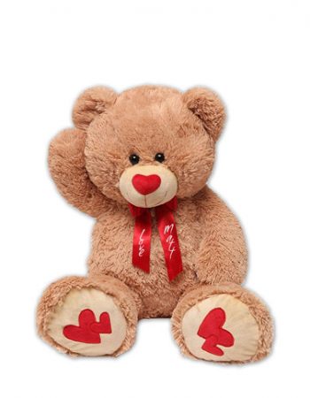valentine teddy bear st. valentine's day heart ribbon paw applique embroidery cute cuddly